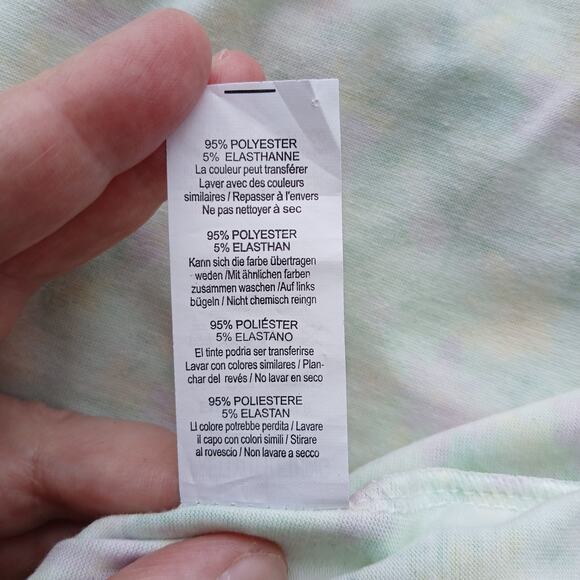 PrettyLittleThing Lime Ditzy Print Lace Up Back Shift Dress sz 4 mini halter NOS - Picture 10 of 16